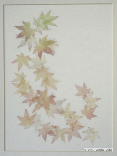 Mixed media-leaf printing 1