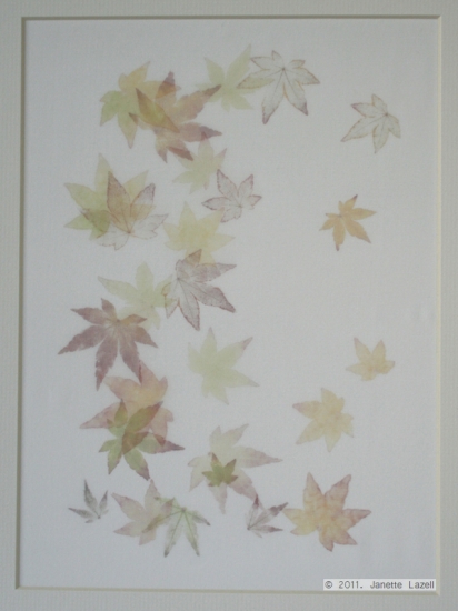 Mixed media-leaf printing 2